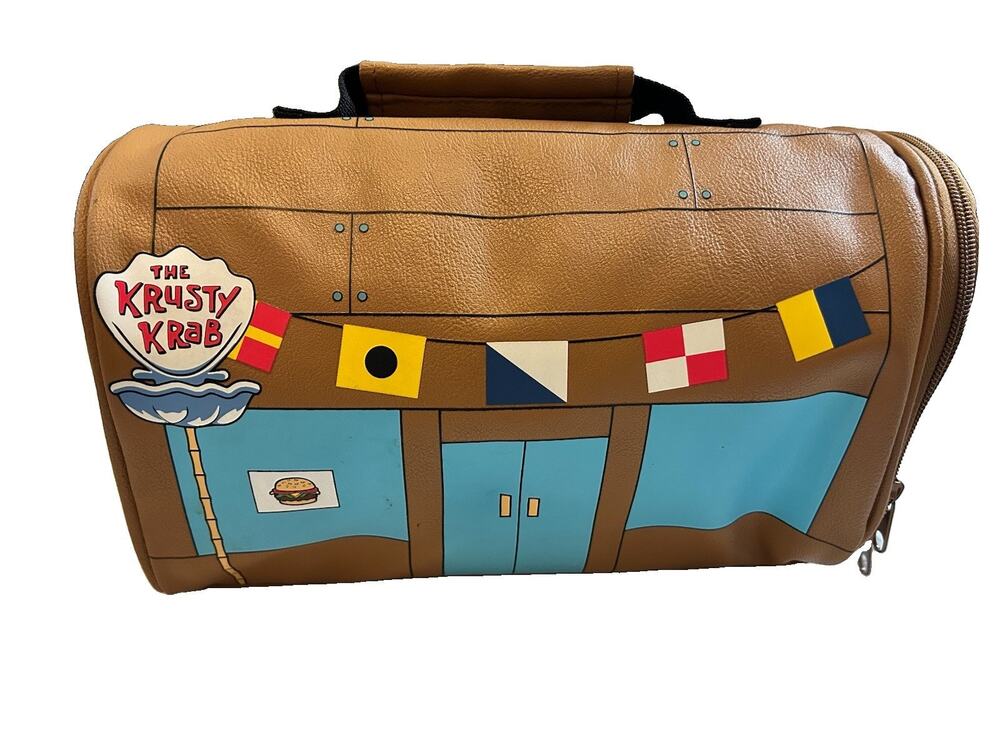 Bioworld Spongebob Squarepants Krusty Krab Lunchbox Insulated Cooler Bag